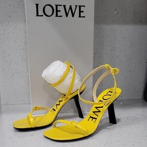 Loewe Bright Yellow Strappy Heels